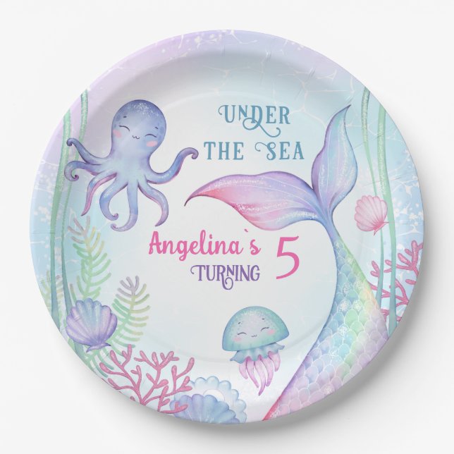 Plato De Papel El Papel Plantea Fiesta Náutica Temática De Cumple (Anverso)