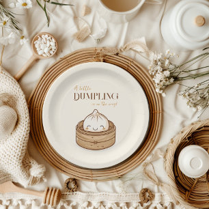 Plato De Papel El pequeño tambaleante Kawaii Baby Shower asiático