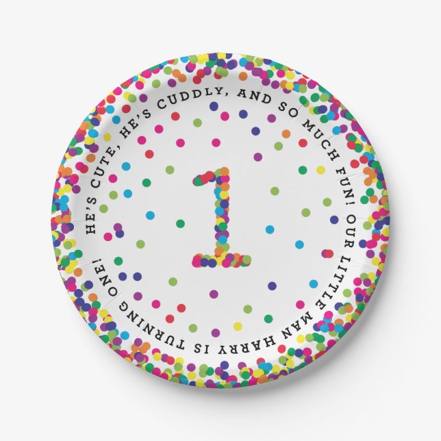 Plato De Papel El personalizado 7" de Ellen placas (Anverso)