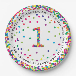 Plato De Papel El personalizado 9" de Ellen placas