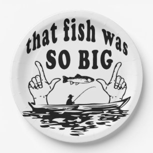 Plato De Papel El pez era tan grande