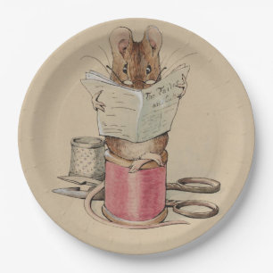 Plato De Papel El ratón sastre (por Beatrix Potter)