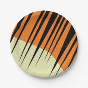 Plato De Papel El salvaje un lindo Safari Primer tema del Fiesta 