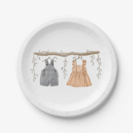 Plato De Papel El sexo revela Fiesta, el o ella, suministros de F