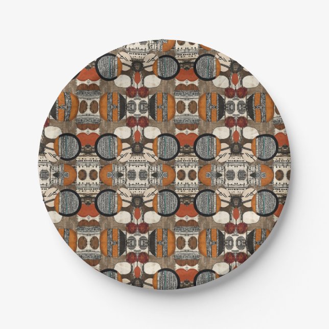 Plato De Papel El sofisticado Caribe africano de lujo (Anverso)