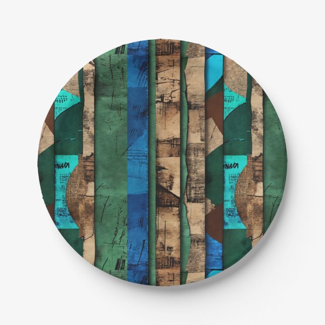 Plato De Papel El sofisticado Caribe africano de lujo (Anverso)