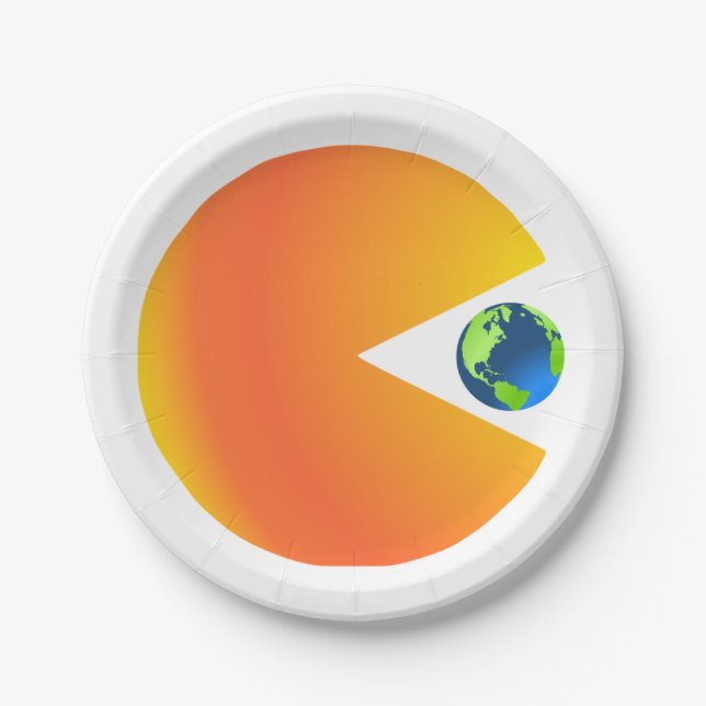 Plato De Papel El sol tragará la Tierra (Anverso)