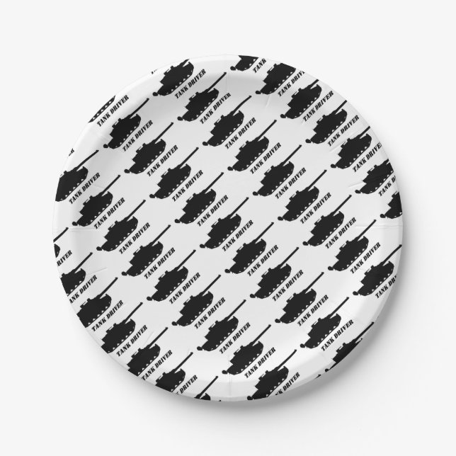 Plato De Papel . el tanque control (Anverso)