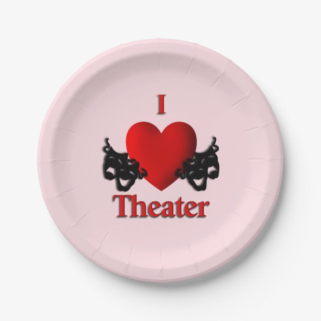 Plato De Papel El Teatro del Corazón Rosa (Anverso)