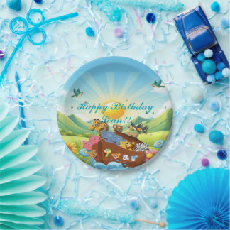 Plato De Papel El tema del arca de Noé