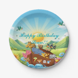 Plato De Papel El tema del arca de Noé