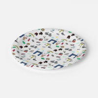 El Triathlon Doodles las placas de papel