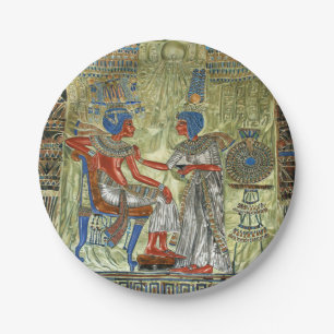 Plato De Papel El trono de Tutankhamon