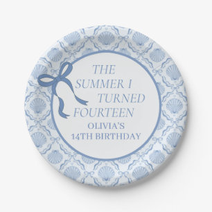 Plato De Papel El verano que cumplí catorce Cumpleaños 14
