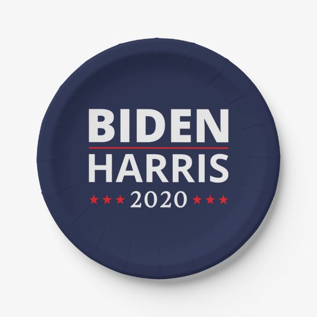 Plato De Papel Elecciones 2020 - Biden Harris II (Anverso)