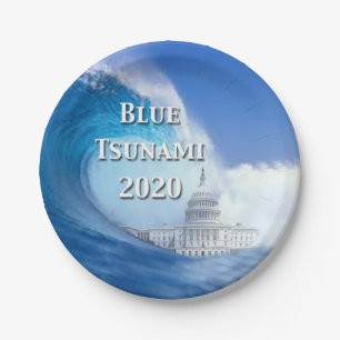 Plato De Papel Elecciones del tsunami azul 2020