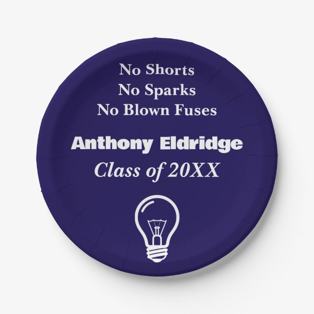 Plato De Papel Electrical Technology Graduation (Anverso)