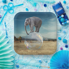 Plato De Papel Elefante