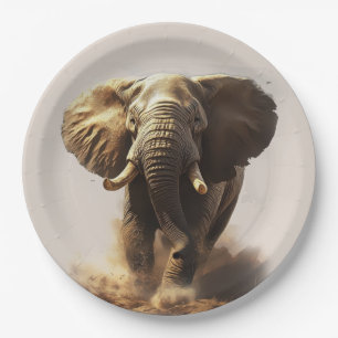 Plato De Papel Elefante