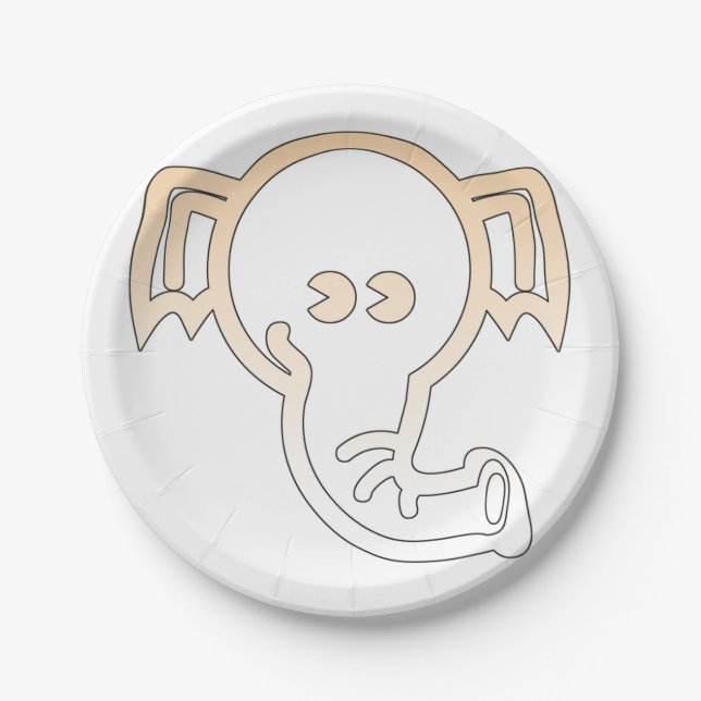 Plato De Papel elefante (Anverso)
