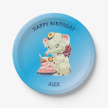 Elefante Bebé Con Bow Rosa