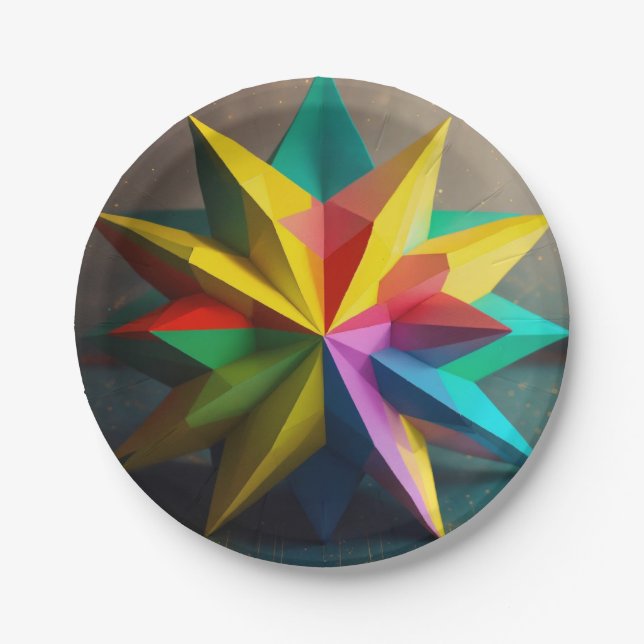 Plato De Papel "Elegancia ecológica: placas de papel biodegradabl (Anverso)