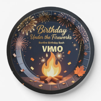 Plato De Papel Elegant Bonfire Night Birthday Party Paper Plates