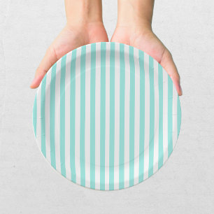 Plato De Papel Elegant Bride & Co. Despedida de Soltera Azul Turq