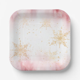 Plato De Papel Elegant Christmas Paper Plates 