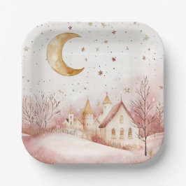 Plato De Papel Elegant Christmas Paper Plates 