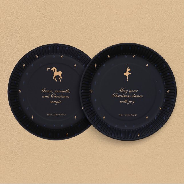 Plato De Papel Elegant classic dark blue paper plate (Subido por el creador)