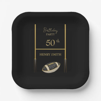 Plato De Papel Elegant Luxury Party Plate for Men