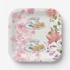Plato De Papel Elegant Tea Party Vibes