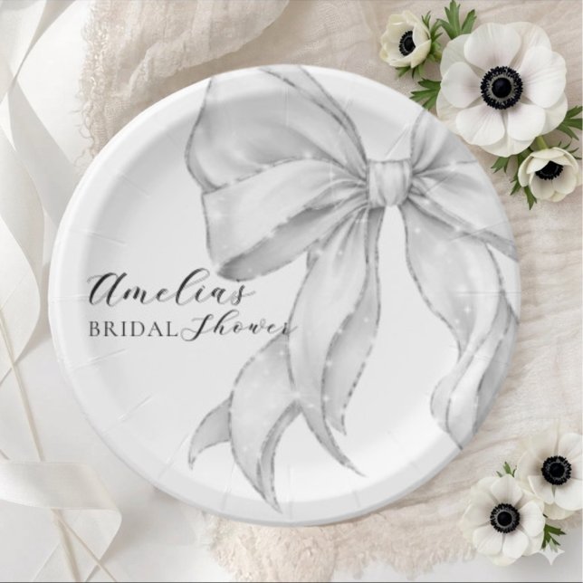 Plato De Papel Elegant, tying the knot bridal showePlato de papel (Subido por el creador)