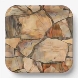 Plato De Papel Elegante Aniversario Fiesta Plates 9"