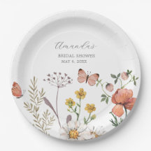 Elegante Baby Shower de Acuarela de Flores Silvest