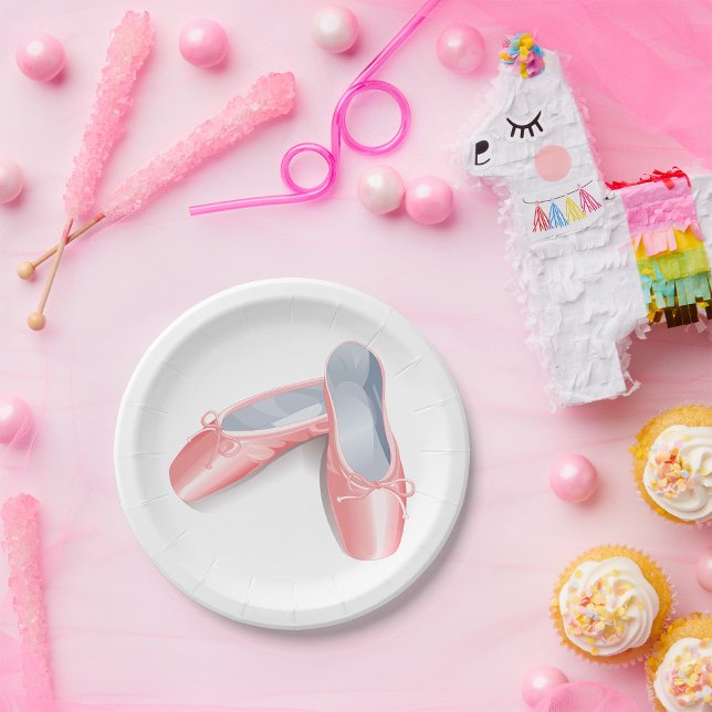 Plato De Papel Elegante ballet rosado lats Cute Girly zapatos de  (Subido por el creador)