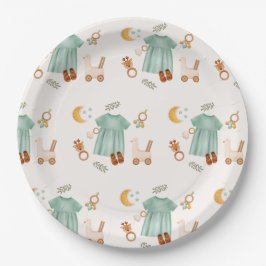 Plato De Papel Elegante Boho Baby Clothes Baby Shower