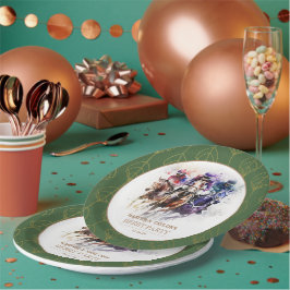 Plato De Papel Elegante caballo de raza Derby Fiesta Ecuestre