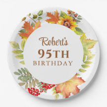 Elegante Cumpleaños Floral de Otoño 95