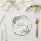 Plato De Papel Elegante Dusty Blue Floral Greeneration Bridal Sho (Wedding)