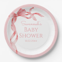 Elegante es un Baby Shower de color rosa Chica