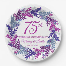 Elegante Fiesta de la guirnalda rosa 75 Aniversari