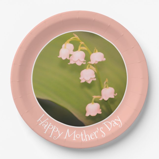 Plato De Papel Elegante florín de jardín (Anverso)