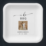 Plato De Papel Elegante foto rústica que hago barbacoa<br><div class="desc">Foto Rusa Única Yo Hago Las Toallas Del Partido De Compromiso De BBQ</div>