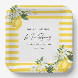 Plato De Papel Elegante Squeeze Bridal Shower