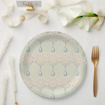 Elegante y vintage encaje de crema verde azulado d