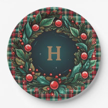 Elegantes Navidades Planta Roja y Verde