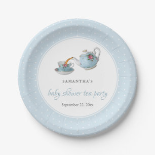 Plato De Papel Elegantes teacups Baby Shower Tea Fiesta
