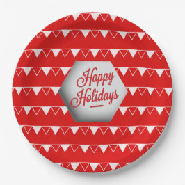 Plato De Papel Elegantes vacaciones 3D Felices